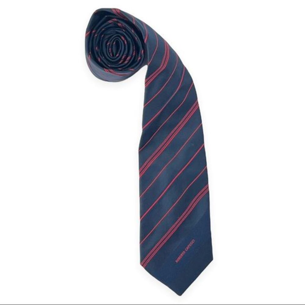 Roberto Capucci Silk Hand Made Roma- Paris Tie